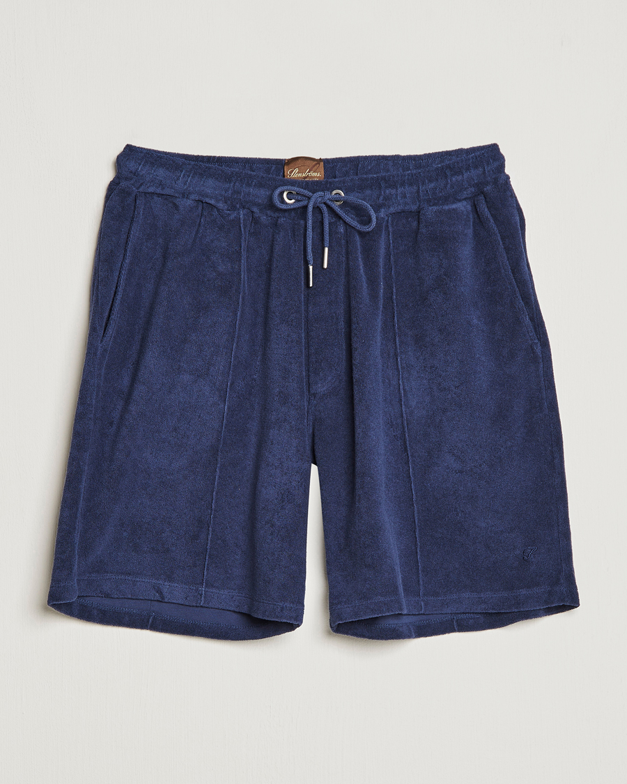Herr | Shorts | Stenströms | Terry Cotton Shorts Navy