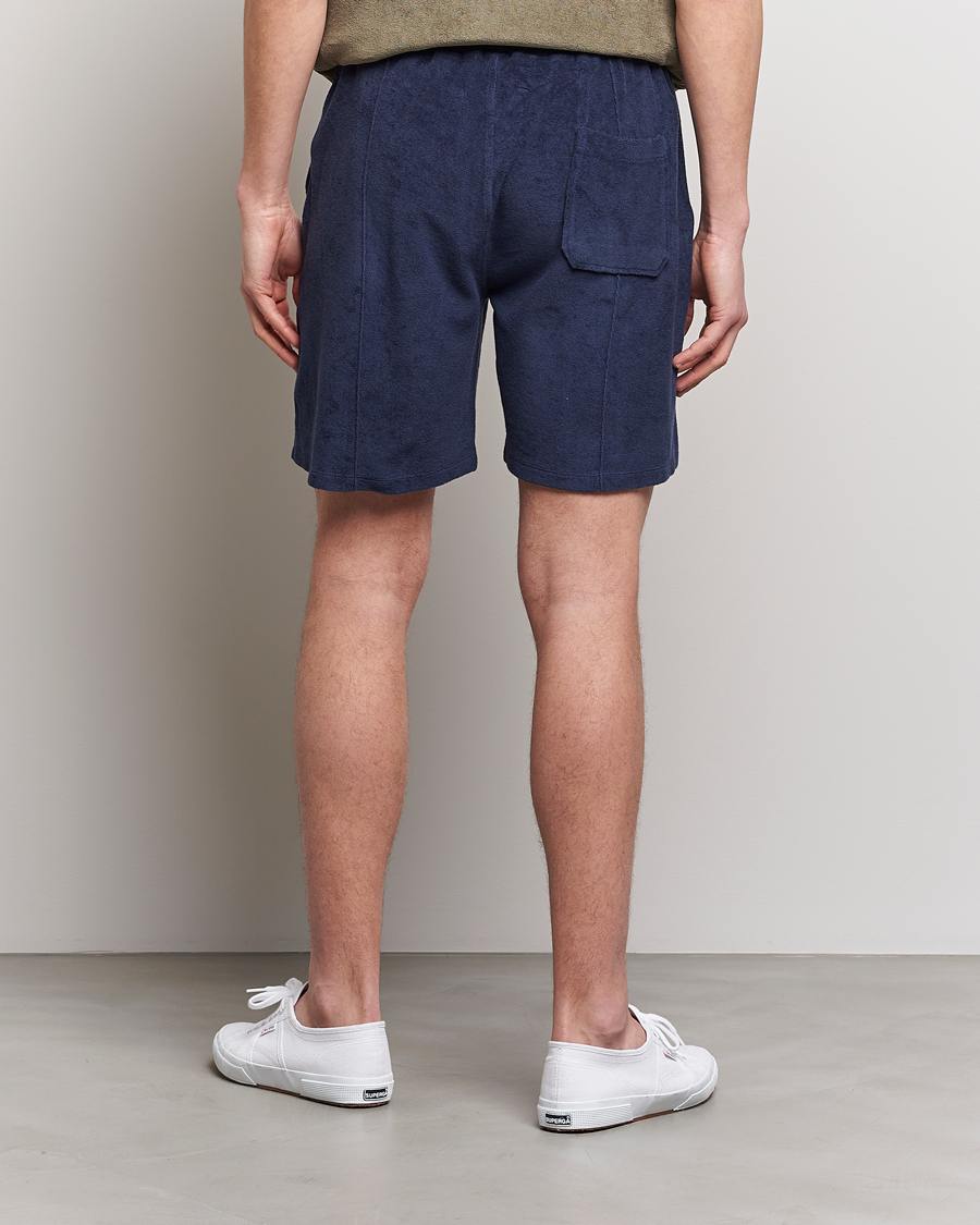 Herr | Shorts | Stenströms | Terry Cotton Shorts Navy