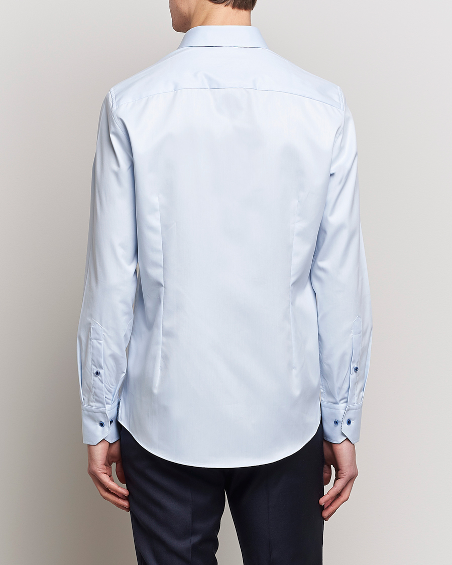 Herr | Skjortor | Stenströms | Slimline Cut Away Contrast Shirt Blue