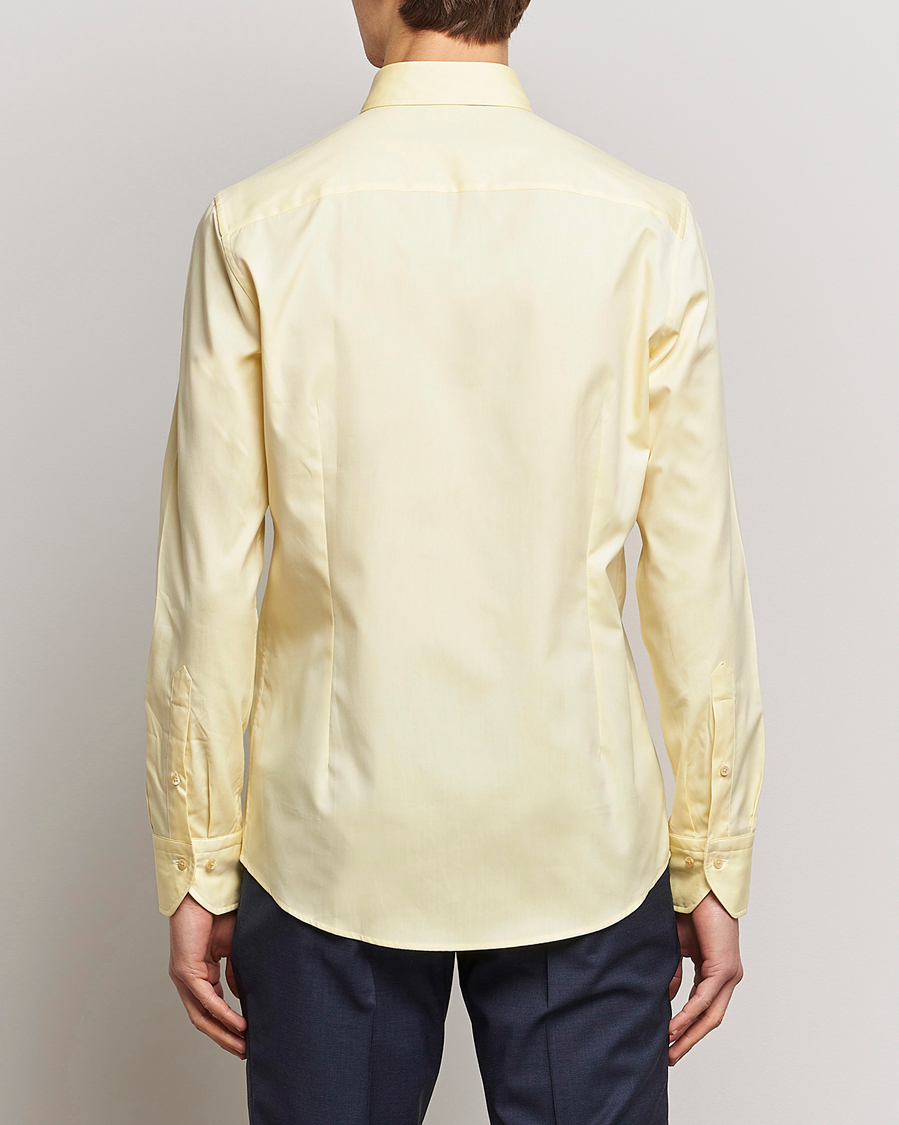 Herr | Skjortor | Stenströms | Slimline Button Down Pinpoint Oxford Shirt Yellow