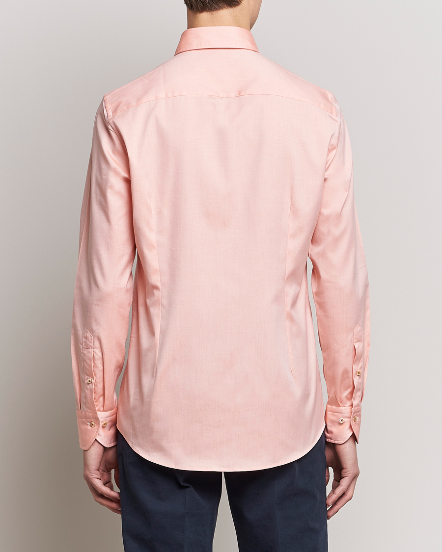 Herr | Skjortor | Stenströms | Slimline Button Down Pinpoint Oxford Shirt Orange