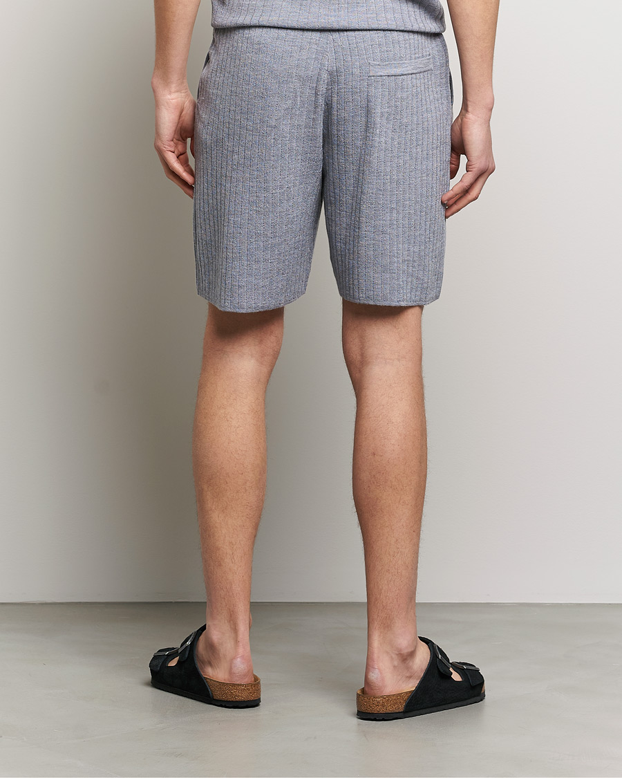 Herr | Shorts | Stenströms | Merino/Lyocell Ribbed Shorts Grey