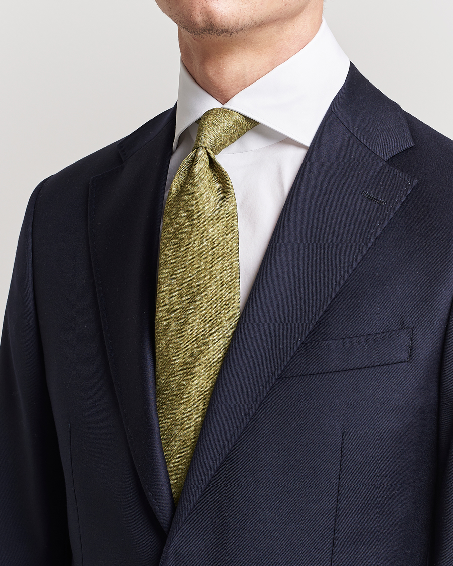 Herr |  | Stenströms | Silk/Linen Tie Green