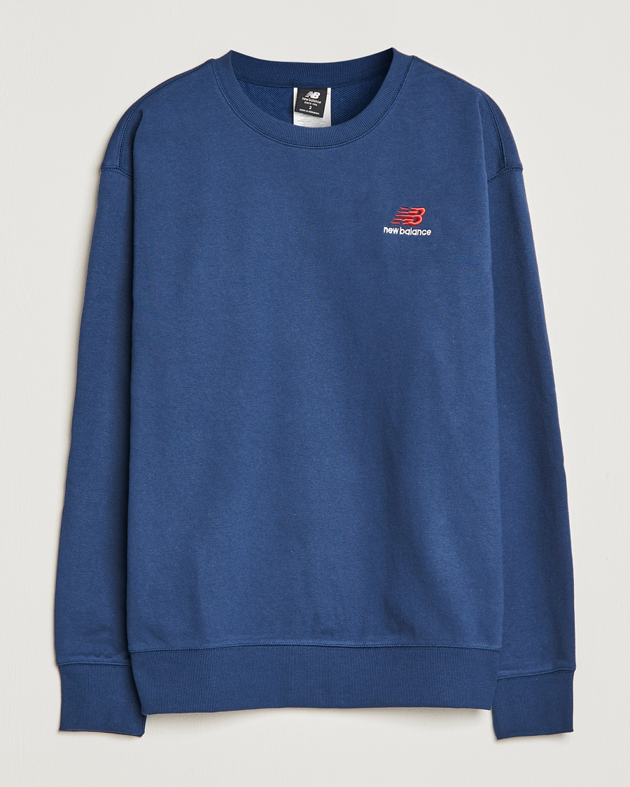 Herr | Tröjor | New Balance | French Terry Sweatshirt Natural Indigo