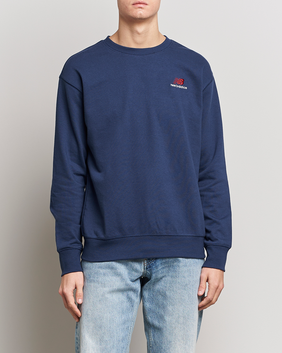 Herr | Tröjor | New Balance | French Terry Sweatshirt Natural Indigo