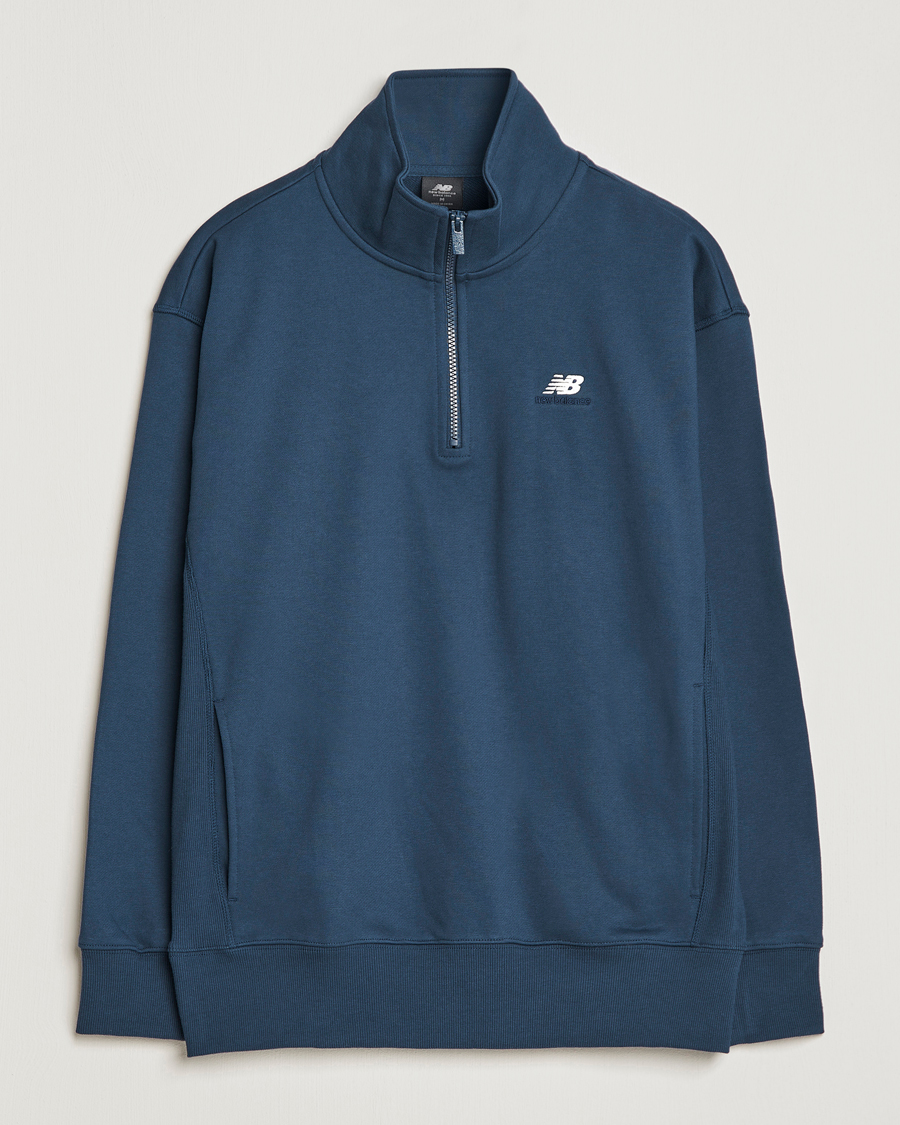 Herr | Tröjor | New Balance | Athletics 90s 1/4 Zip Sweater Navy