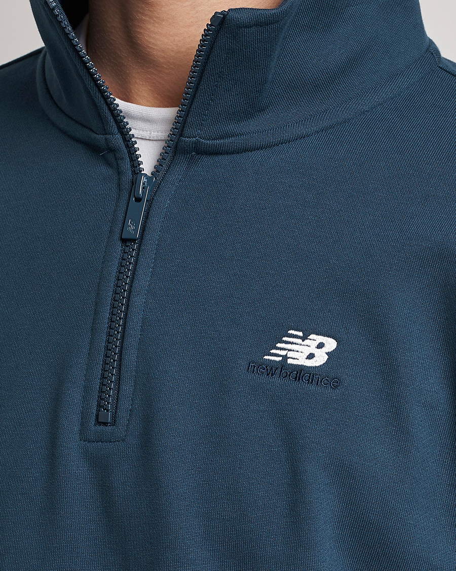 Herr | Tröjor | New Balance | Athletics 90s 1/4 Zip Sweater Navy