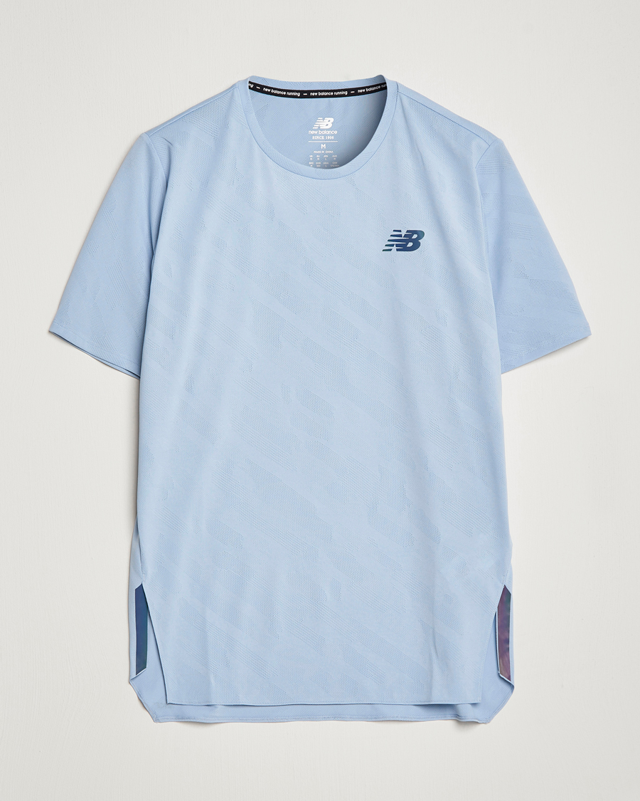 Herr | T-Shirts | New Balance Running | Q Speed Jacquard T-Shirt Light Arctic Grey