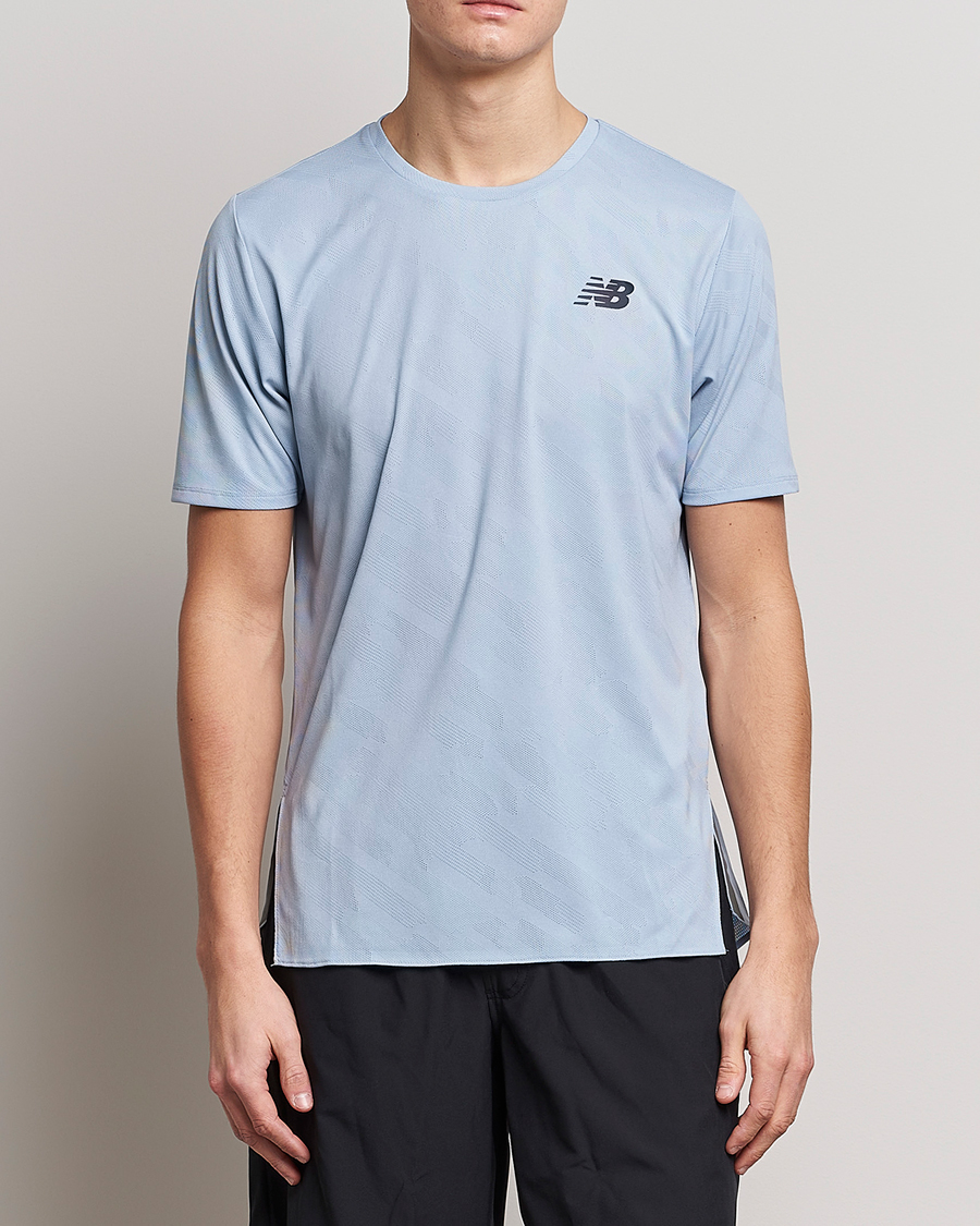 Herr | Kläder | New Balance Running | Q Speed Jacquard T-Shirt Light Arctic Grey