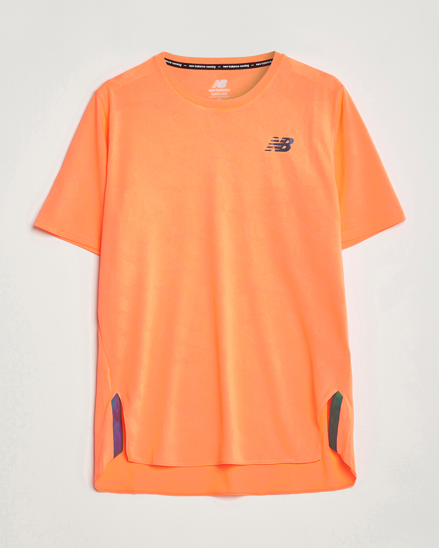 Herr | T-Shirts | New Balance Running | Q Speed Jacquard T-Shirt Neon Dragonfly