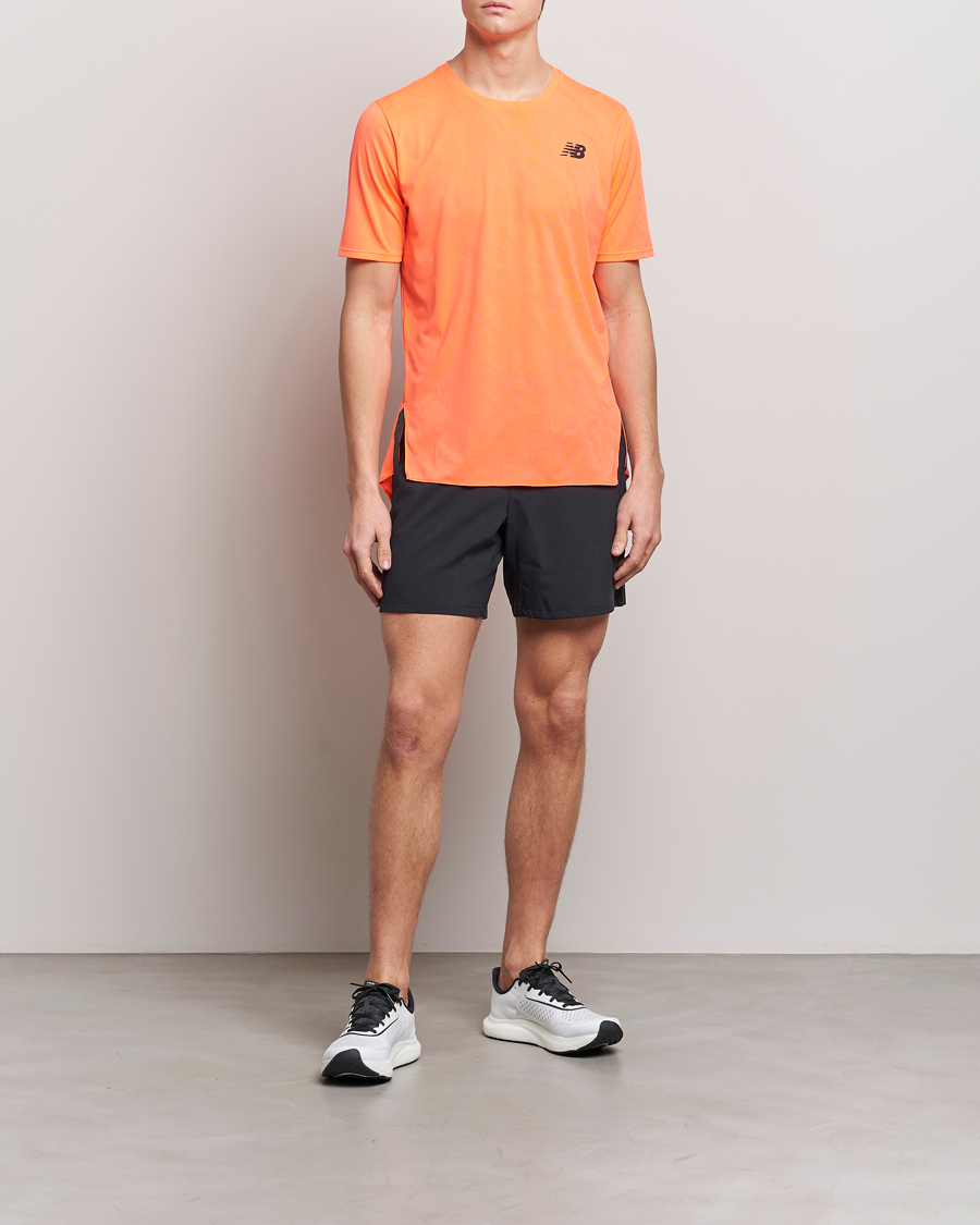 Herr | T-Shirts | New Balance Running | Q Speed Jacquard T-Shirt Neon Dragonfly