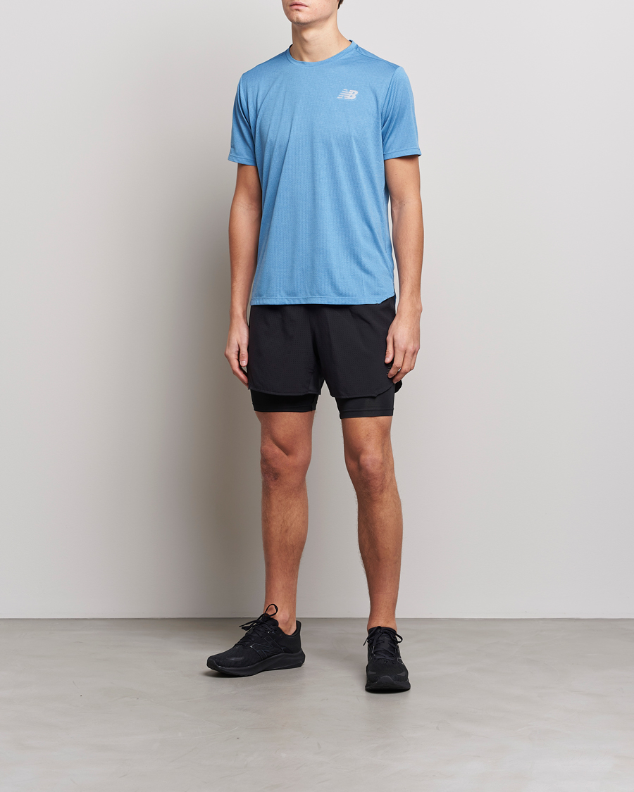 Herr | T-Shirts | New Balance Running | Impact Run T-Shirt Heritage Blue