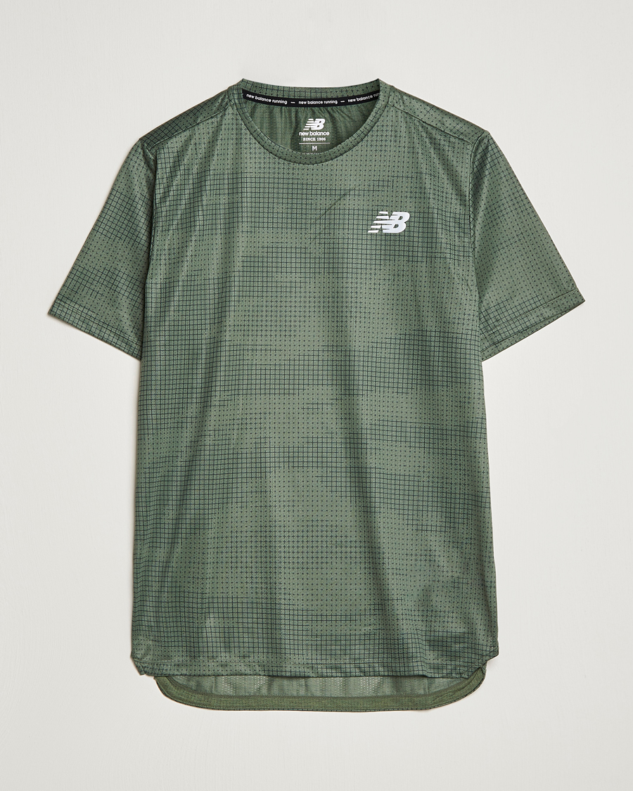 Herr | T-Shirts | New Balance Running | Impact Run T-Shirt Deep Olive