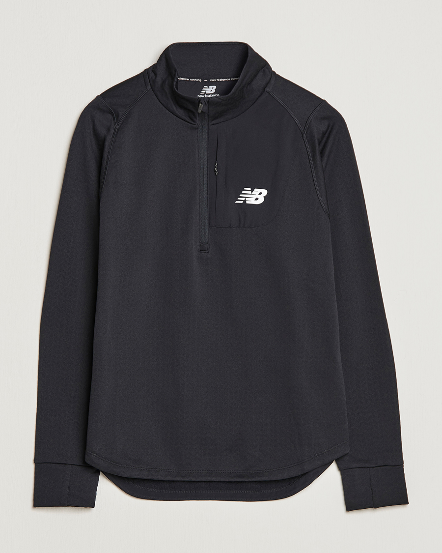 Herr | Tröjor | New Balance Running | NB Heat Grid Half Zip Black
