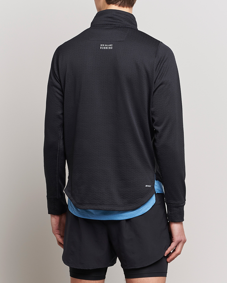 Herr | Tröjor | New Balance Running | NB Heat Grid Half Zip Black