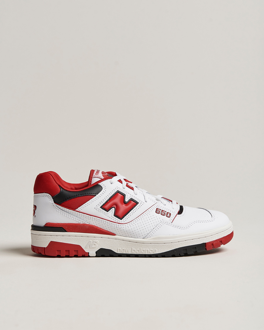 Herr | New Balance 550 Sneakers White/Red | New Balance | 550 Sneakers White/Red