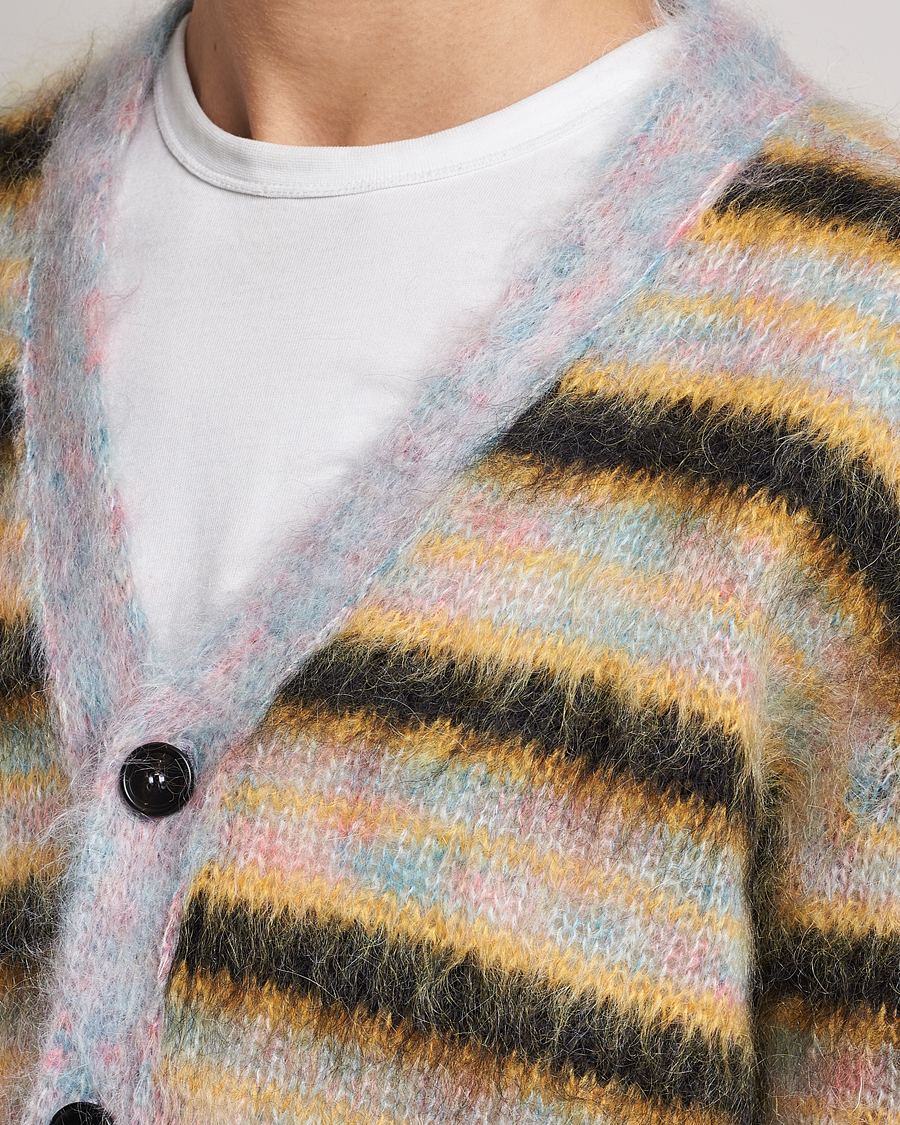 Herr | Tröjor | Marni | Striped Mohair Cardigan Multicolor