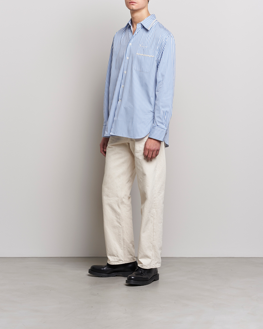 Herr | Skjortor | Marni | Striped Pocket Shirt Iris Blue