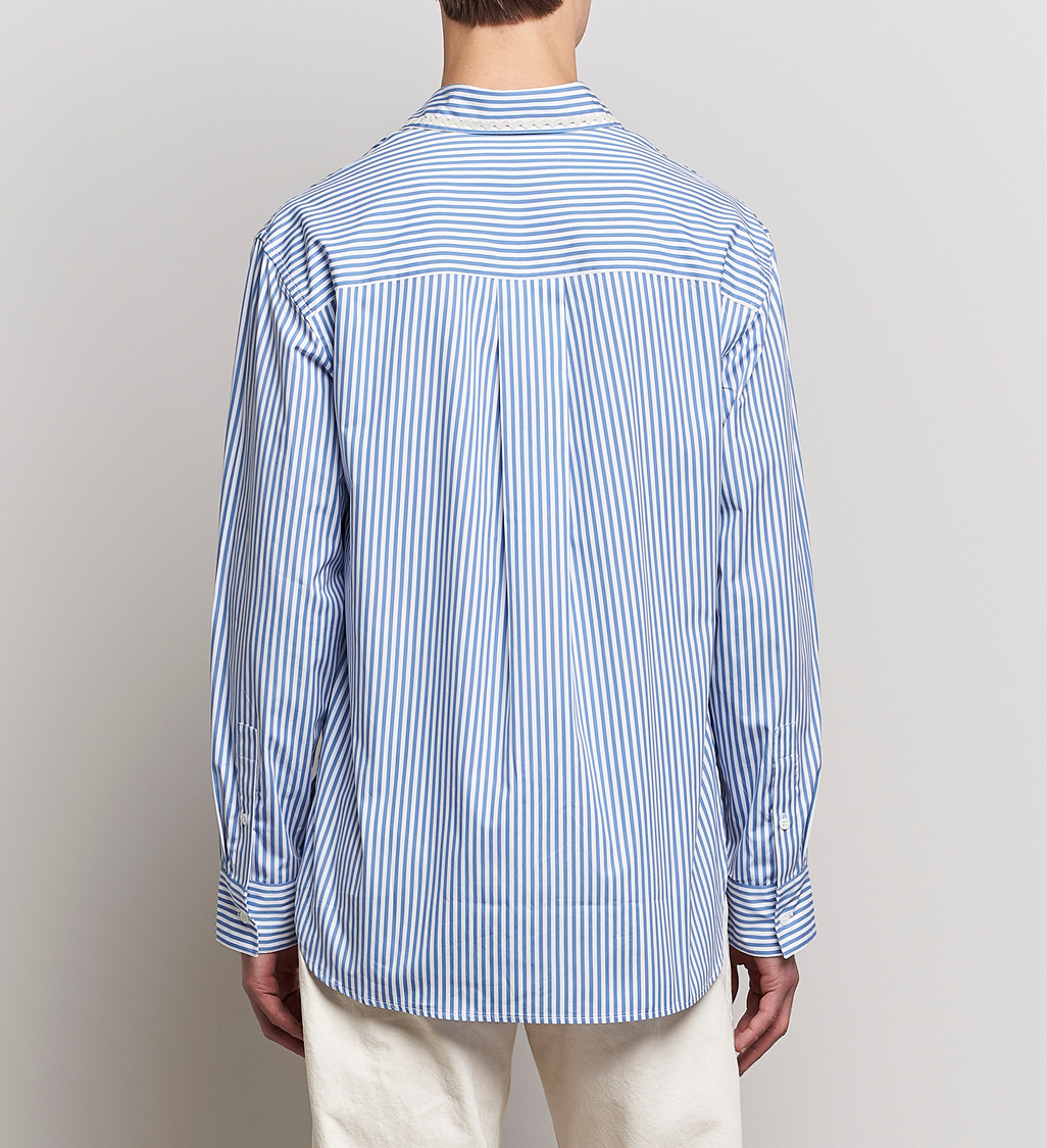 Herr | Skjortor | Marni | Striped Pocket Shirt Iris Blue