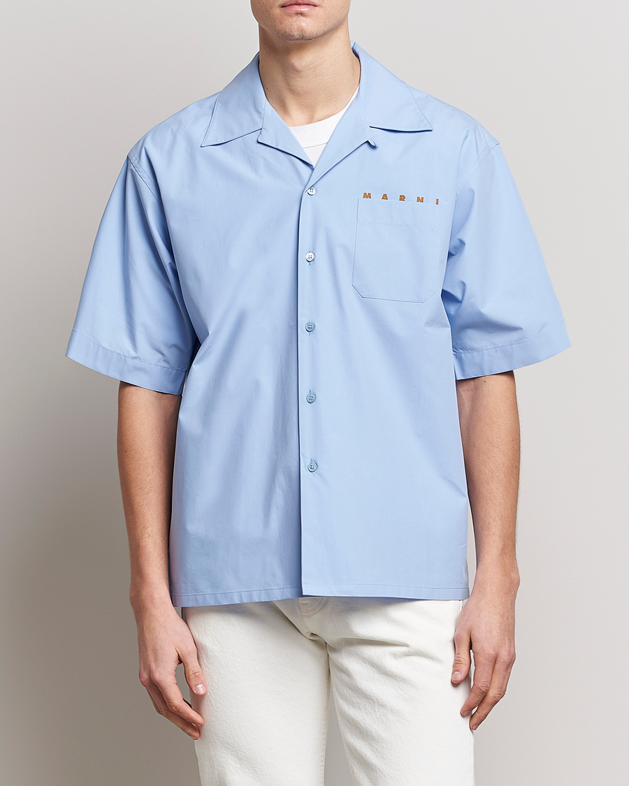 Herr | Skjortor | Marni | Bowling Shirt Iris Blue
