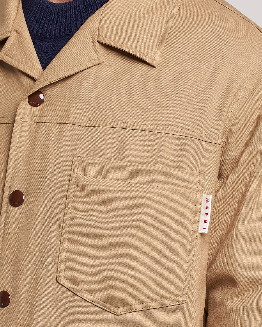 Herr | Jackor | Marni | Virgin Wool Shirt Jacket Dijon