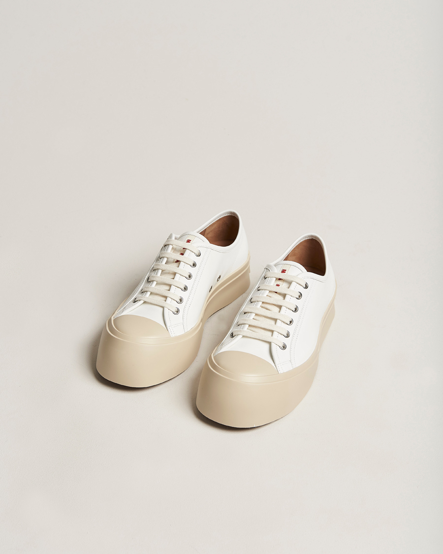 Herr | Marni | Marni | Pablo Leather Sneakers Lily White