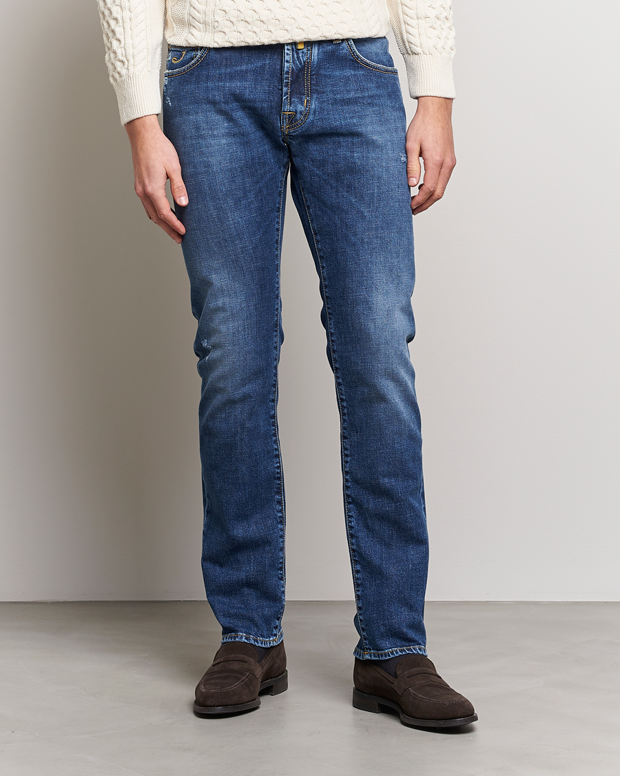 Herr | Jeans | Jacob Cohën | Nick Slim Fit Stretch Jeans Blue