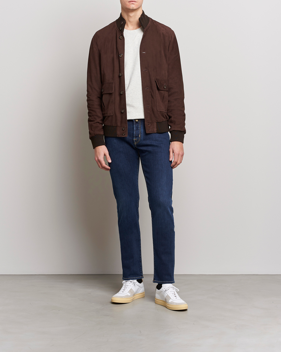 Herr | Jeans | Jacob Cohën | Nick Slim Fit Stretch Jeans Dark Blue