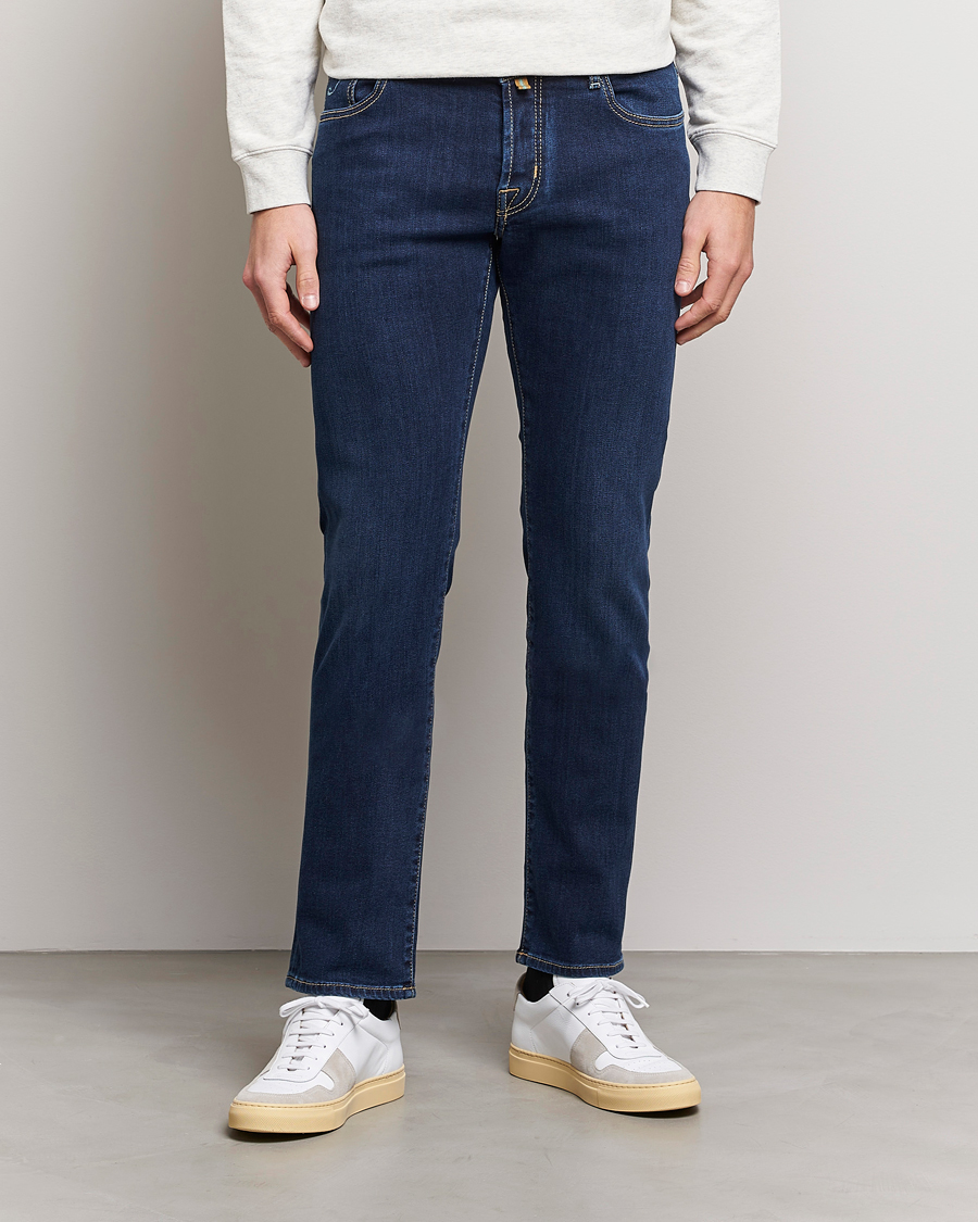 Herr | Jeans | Jacob Cohën | Nick Slim Fit Stretch Jeans Dark Blue