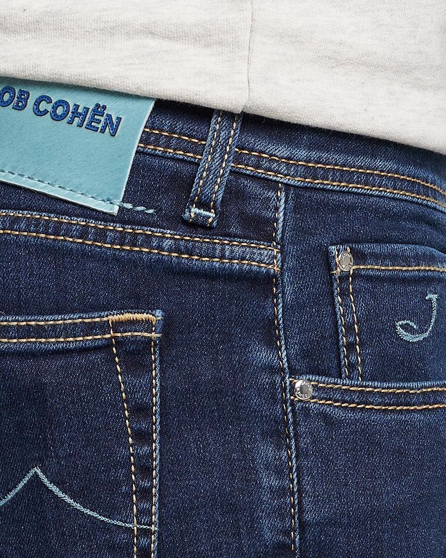 Herr | Jeans | Jacob Cohën | Nick Slim Fit Stretch Jeans Dark Blue