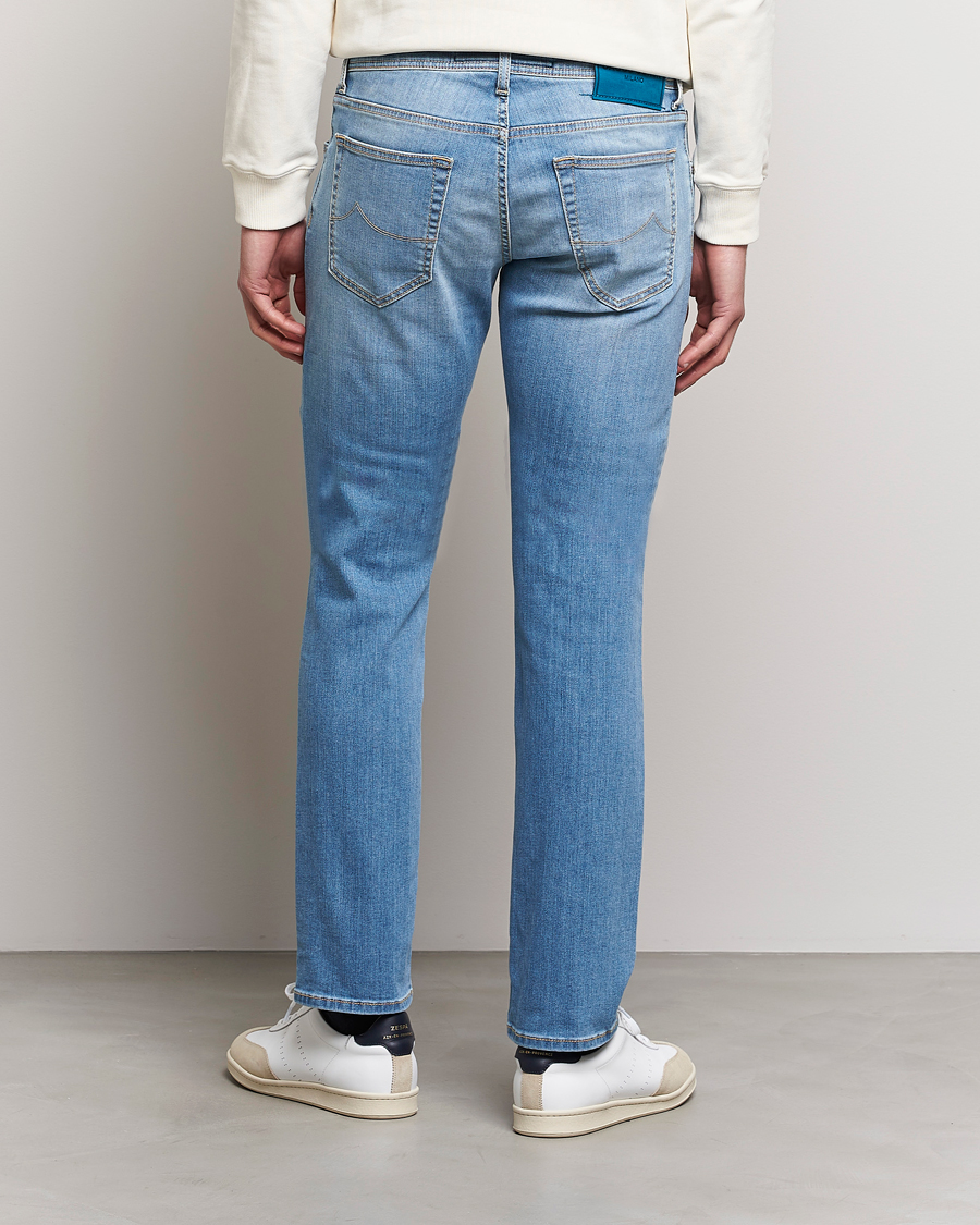 Herr | Jeans | Jacob Cohën | Nick Slim Fit Stretch Jeans Light Blue