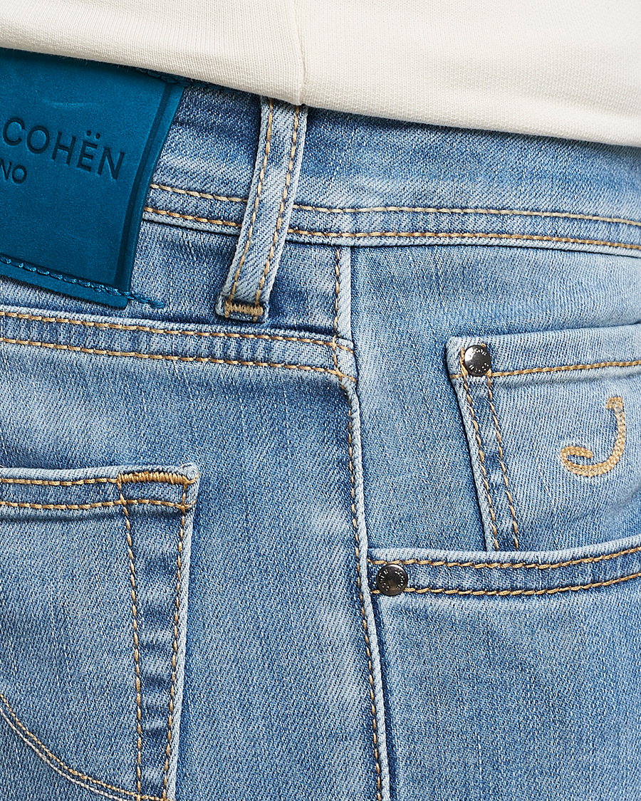 Herr | Jeans | Jacob Cohën | Nick Slim Fit Stretch Jeans Light Blue