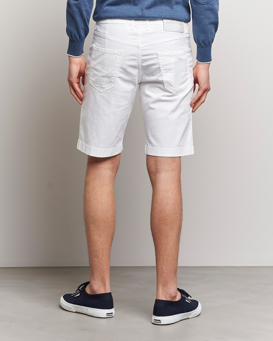 Herr | Shorts | Jacob Cohën | Nicolas Cotton Twill Shorts White