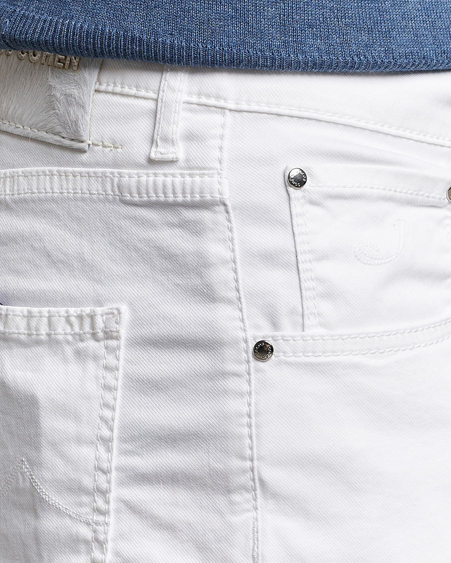 Herr | Shorts | Jacob Cohën | Nicolas Cotton Twill Shorts White