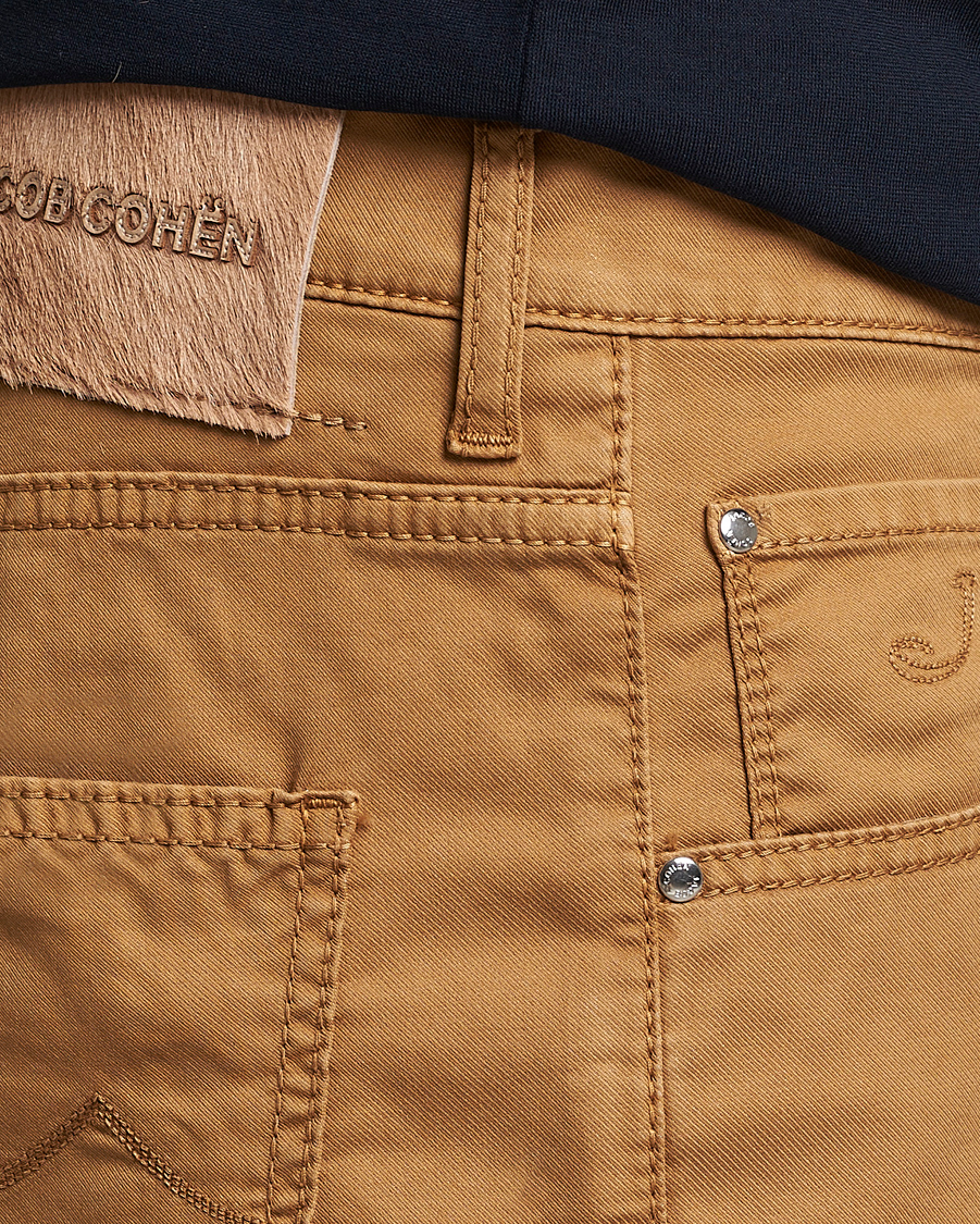 Herr | Shorts | Jacob Cohën | Nicolas Cotton Twill Shorts Beige