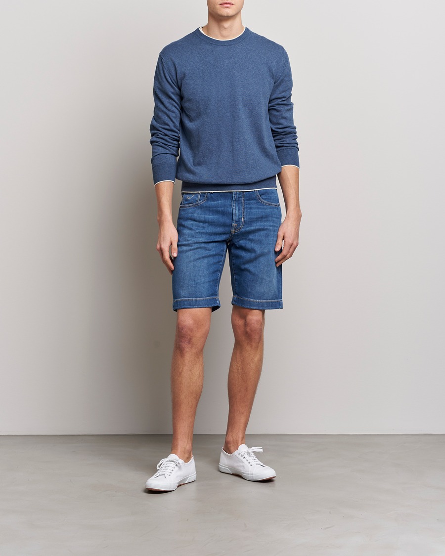 Herr | Shorts | Jacob Cohën | Nicolas Jeans Shorts Light Blue