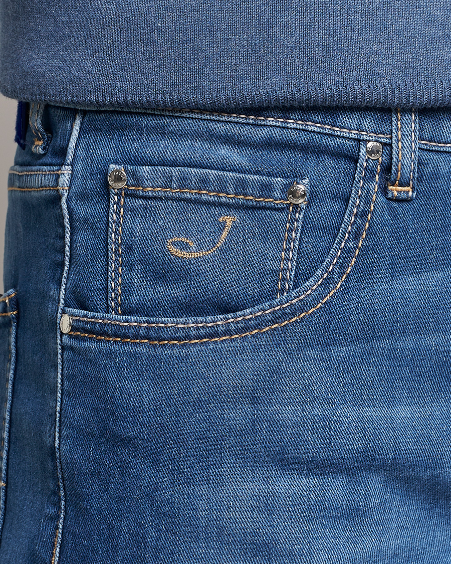 Herr | Shorts | Jacob Cohën | Nicolas Jeans Shorts Light Blue