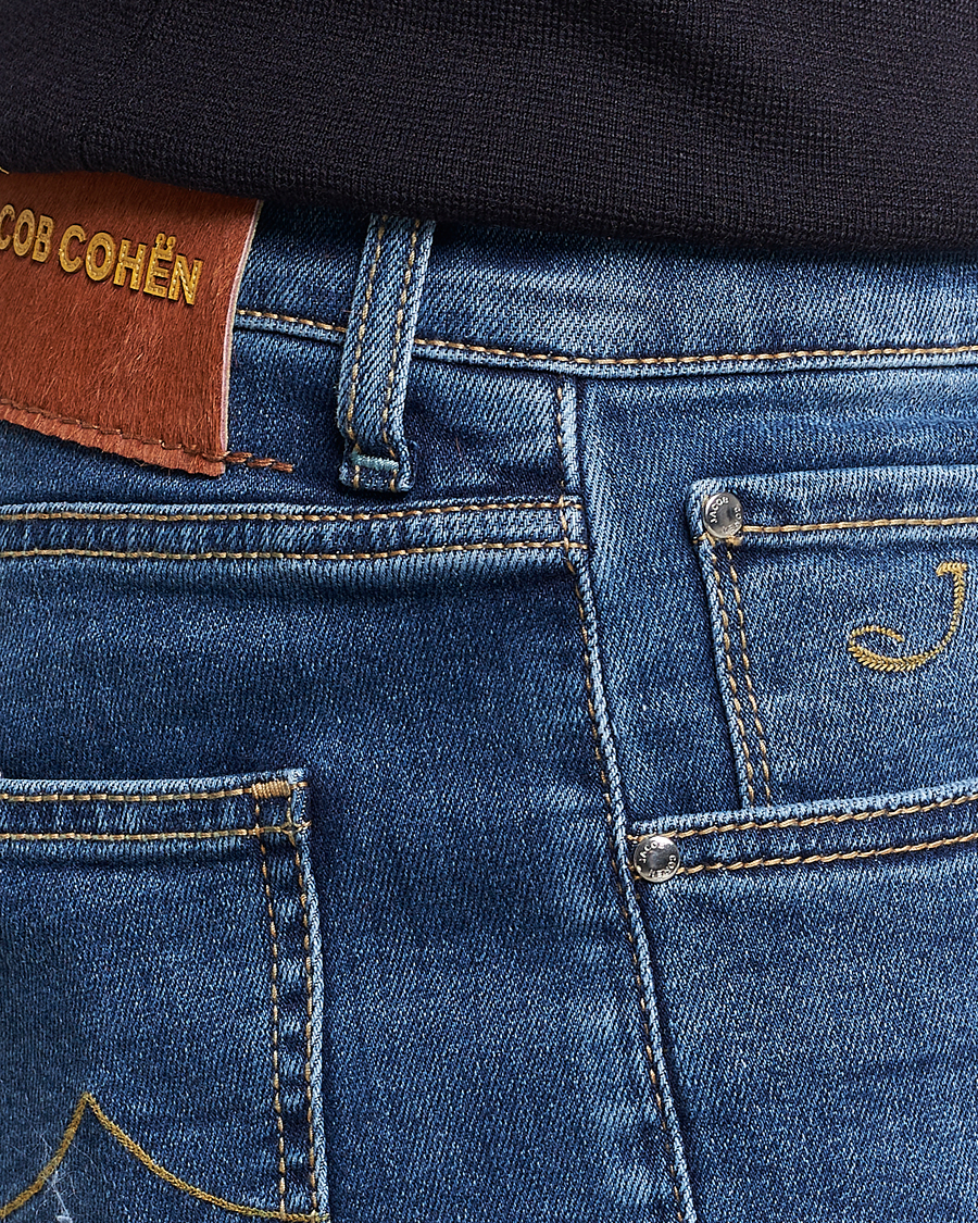 Herr | Shorts | Jacob Cohën | Nicolas Jeans Shorts Mid Blue