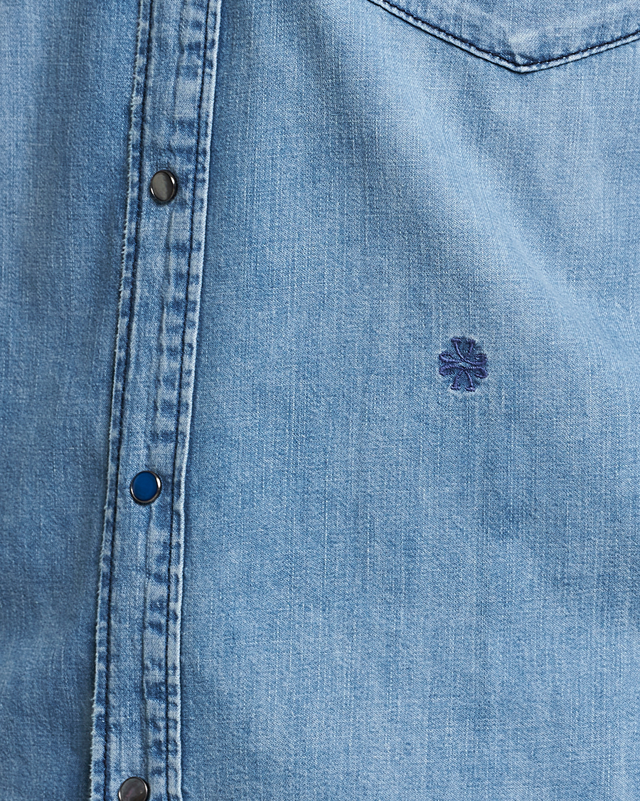 Herr | Skjortor | Jacob Cohën | Western Denim Shirt Light Blue