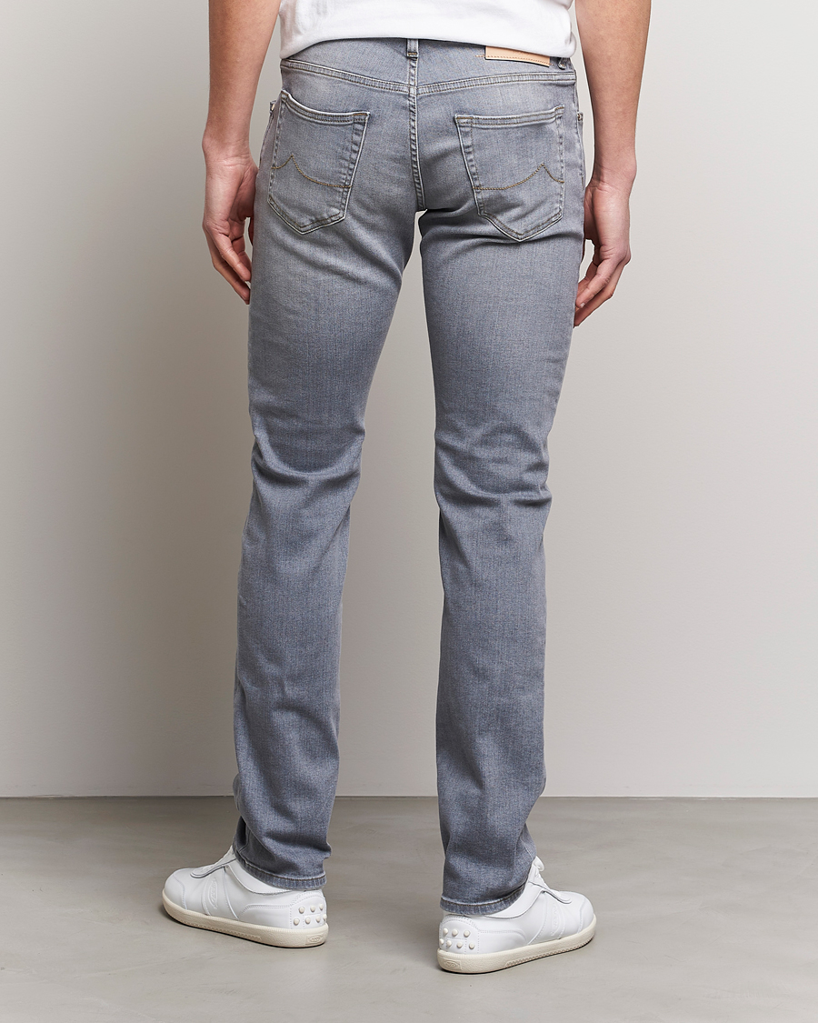 Herr | Jeans | Jacob Cohën | Nick Slim Fit Stretch Jeans Light Grey