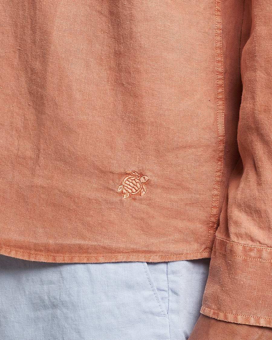Herr | Skjortor | Vilebrequin | Caroubis Linen Shirt Pottery