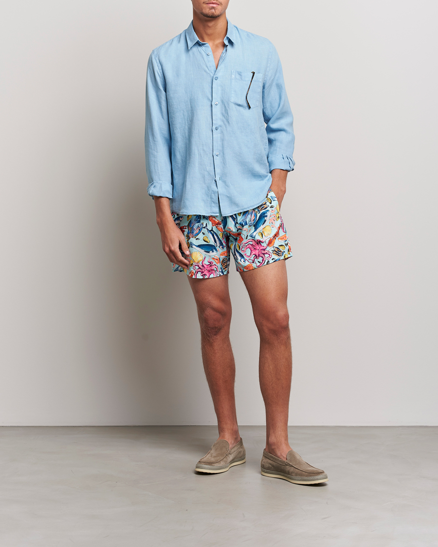 Herr | Skjortor | Vilebrequin | Caroubis Linen Shirt Source