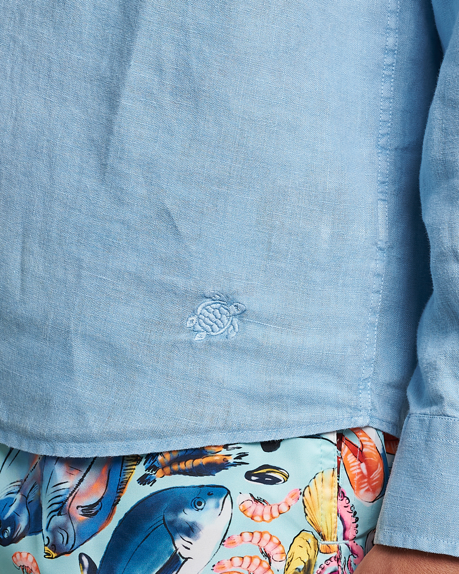 Herr | Skjortor | Vilebrequin | Caroubis Linen Shirt Source