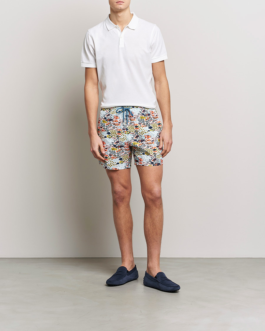 Herr | Badbyxor | Vilebrequin | Mahina Swimshorts Blanc