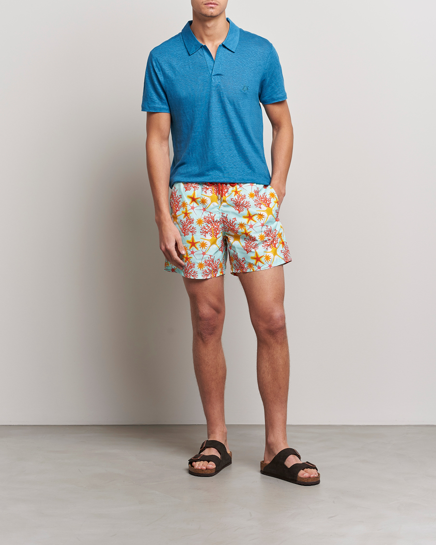 Herr | Pikéer | Vilebrequin | Jersey Linen Polo Calanque