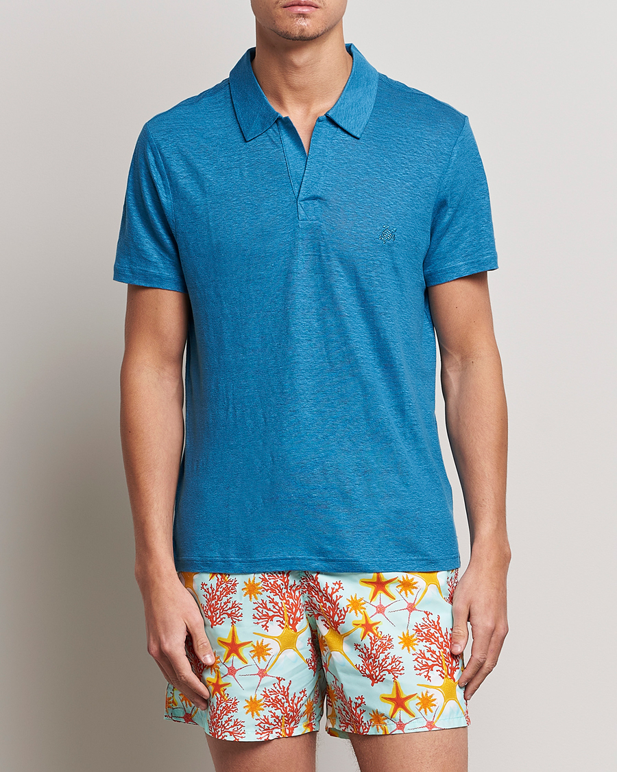 Herr | Vilebrequin | Vilebrequin | Jersey Linen Polo Calanque