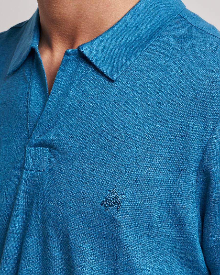 Herr | Pikéer | Vilebrequin | Jersey Linen Polo Calanque