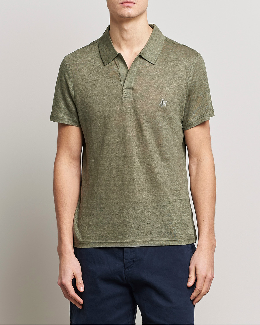 Herr | Vilebrequin | Vilebrequin | Jersey Linen Polo Olivier