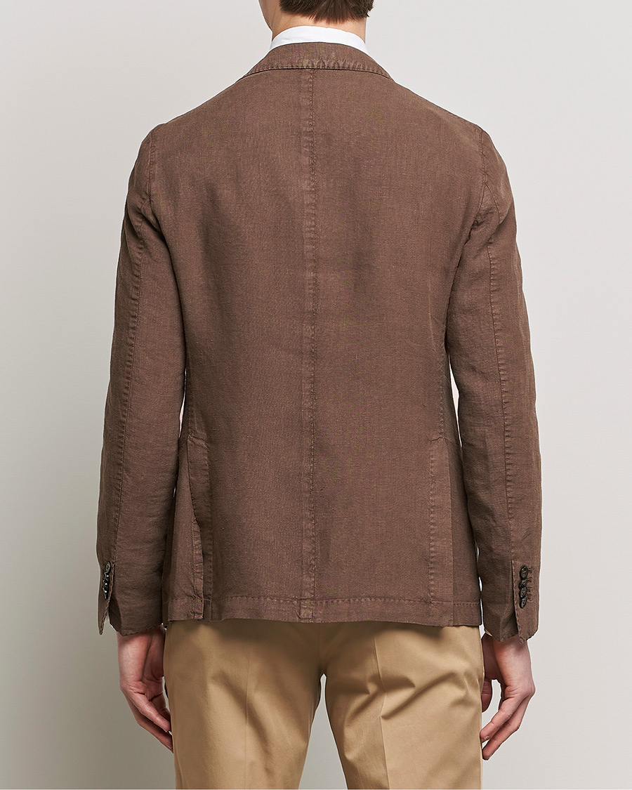 Herr | Kavajer | L.B.M. 1911 | Jack Regular Fit Linen Blazer Brown