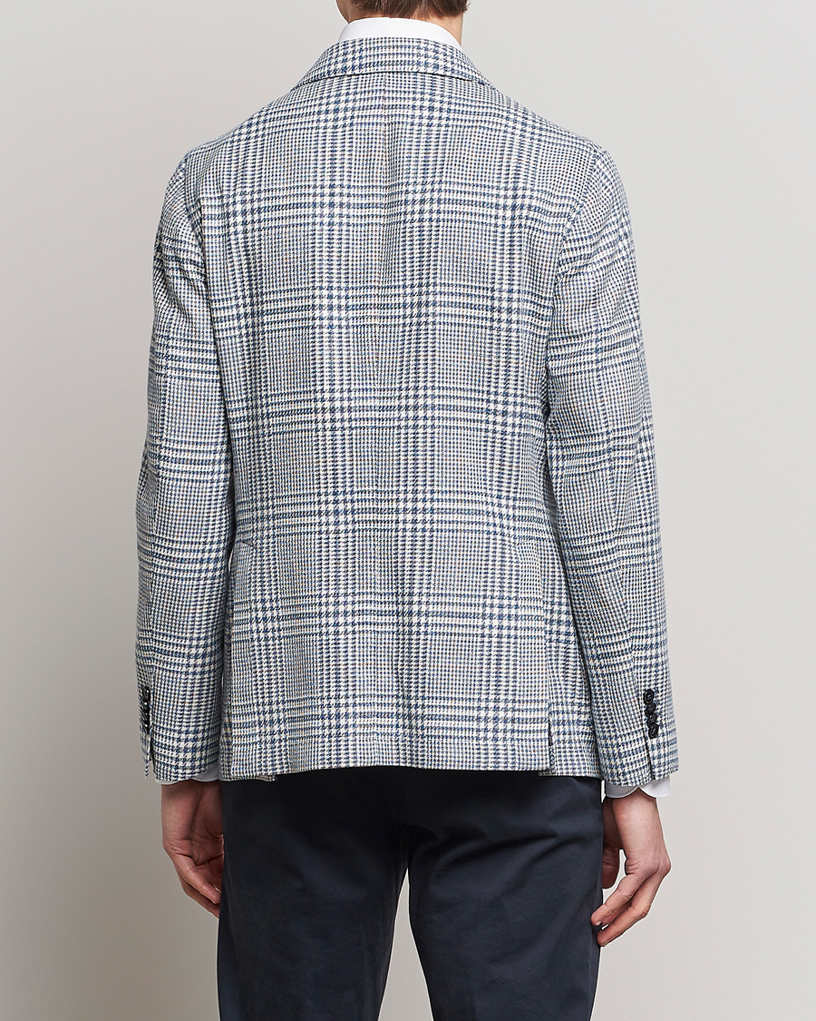 Herr | Kavajer | L.B.M. 1911 | Jack Regular Fit Houndstooth Checked Blazer Blue
